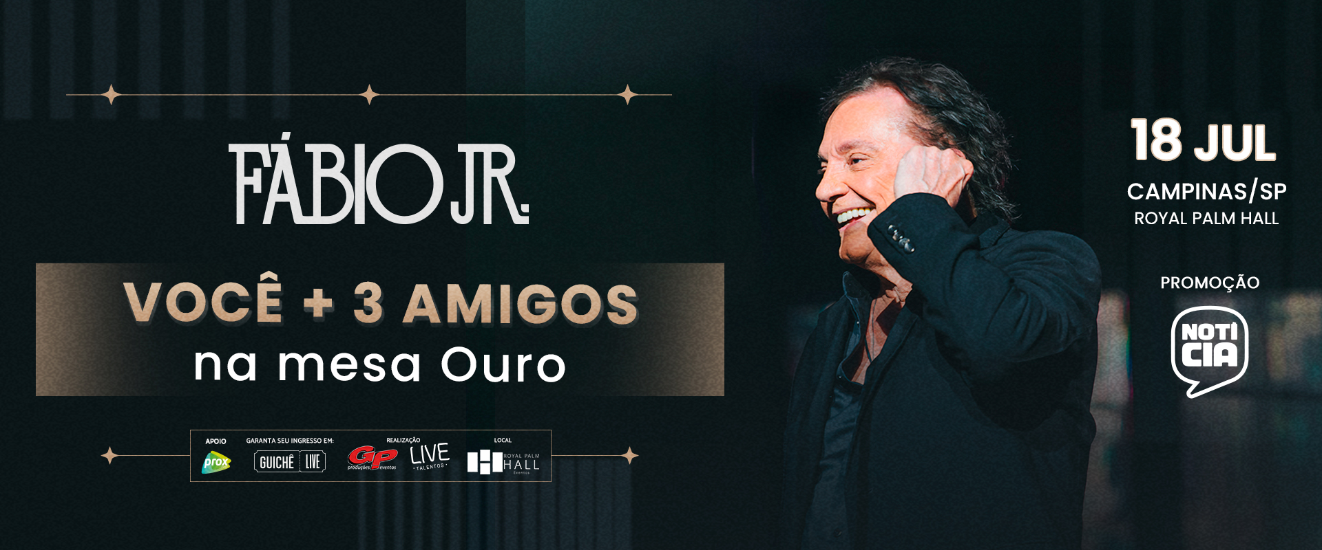 Fábio Jr. Royal Palm Hall