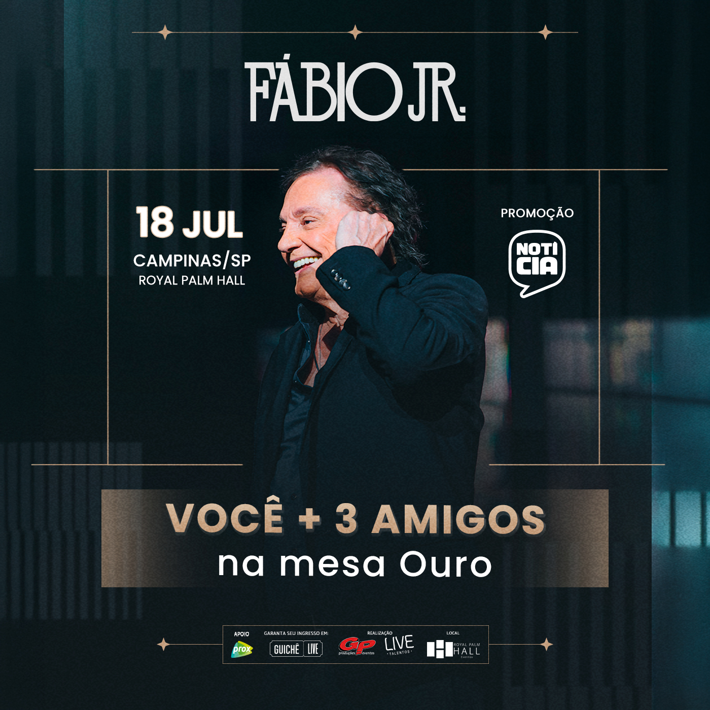 Fábio Jr. no Royal Palm Hall