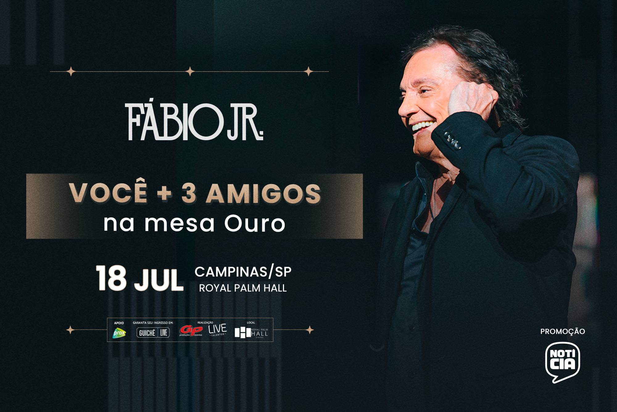 Fábio Jr. no Royal Palm Hall