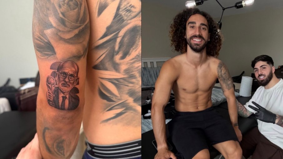 Cucurella cumpre promessa e eterniza Luis de la Fuente em tatuagem após conquista da Copa do Mundo
