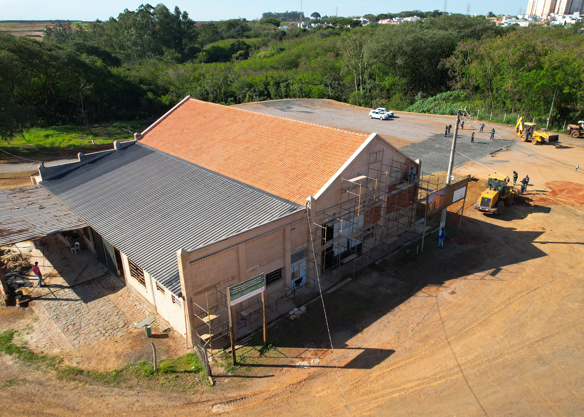 Obra de restauro e requalificação do Barracão 8 avança para nova etapa no Complexo Usina Santa Bárbara