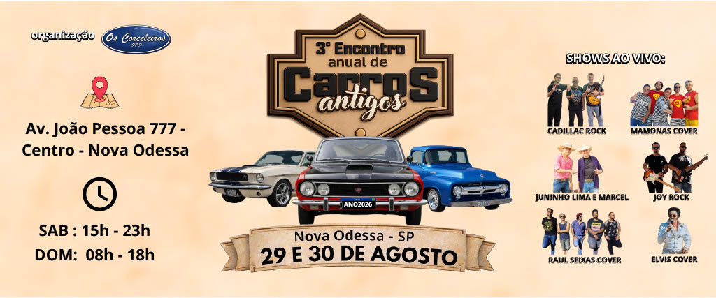 3º Encontro Anual de Carros Antigos