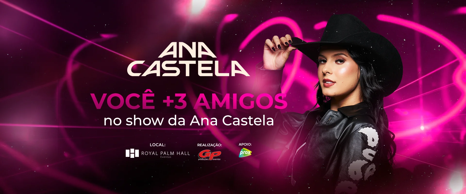 Você + 3 amigos para ver a Ana Castela