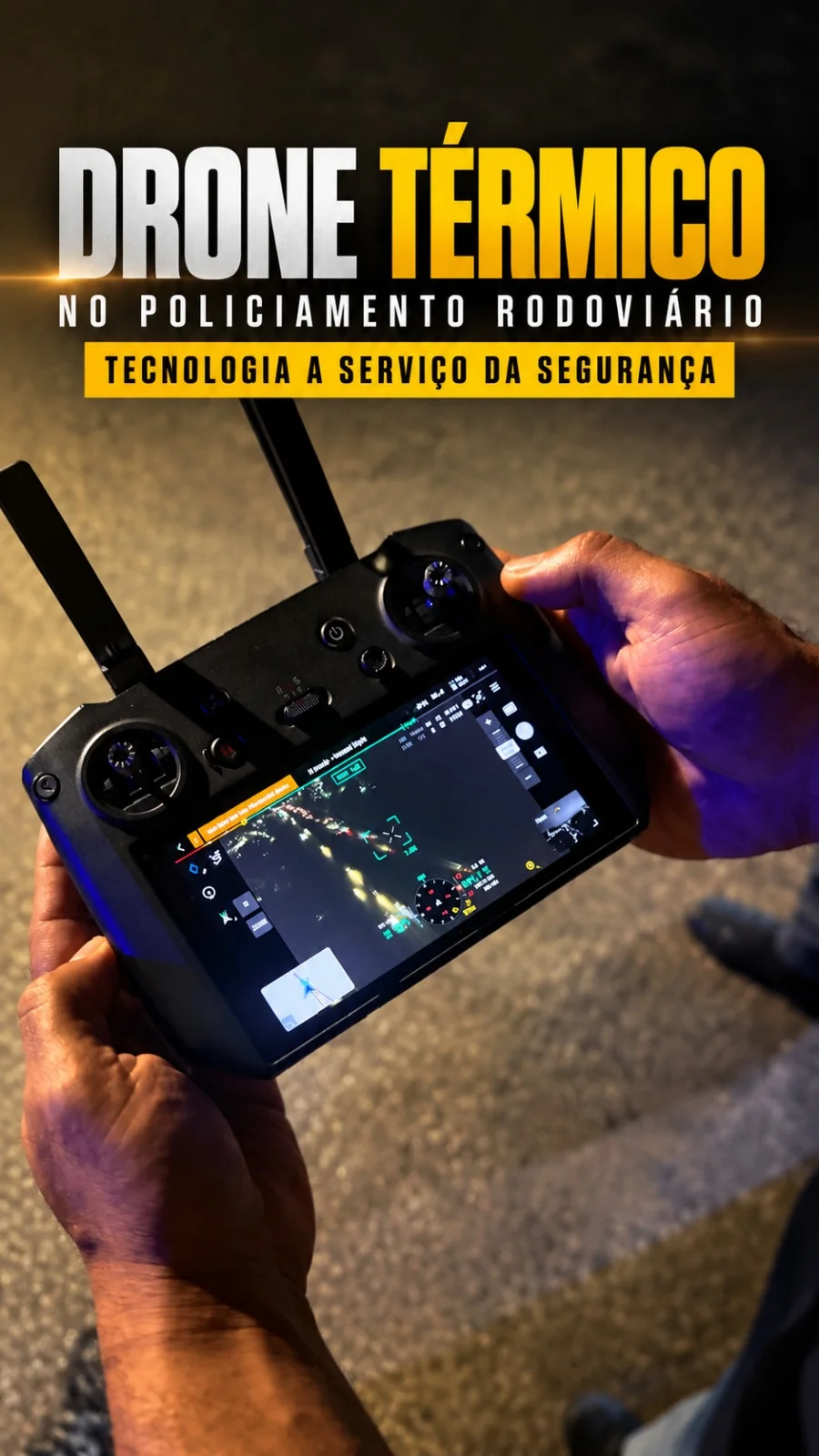 Drone térmico reforça o policiamento e contribui para prisão de dois criminosos na Rodovia do Bandeirantes