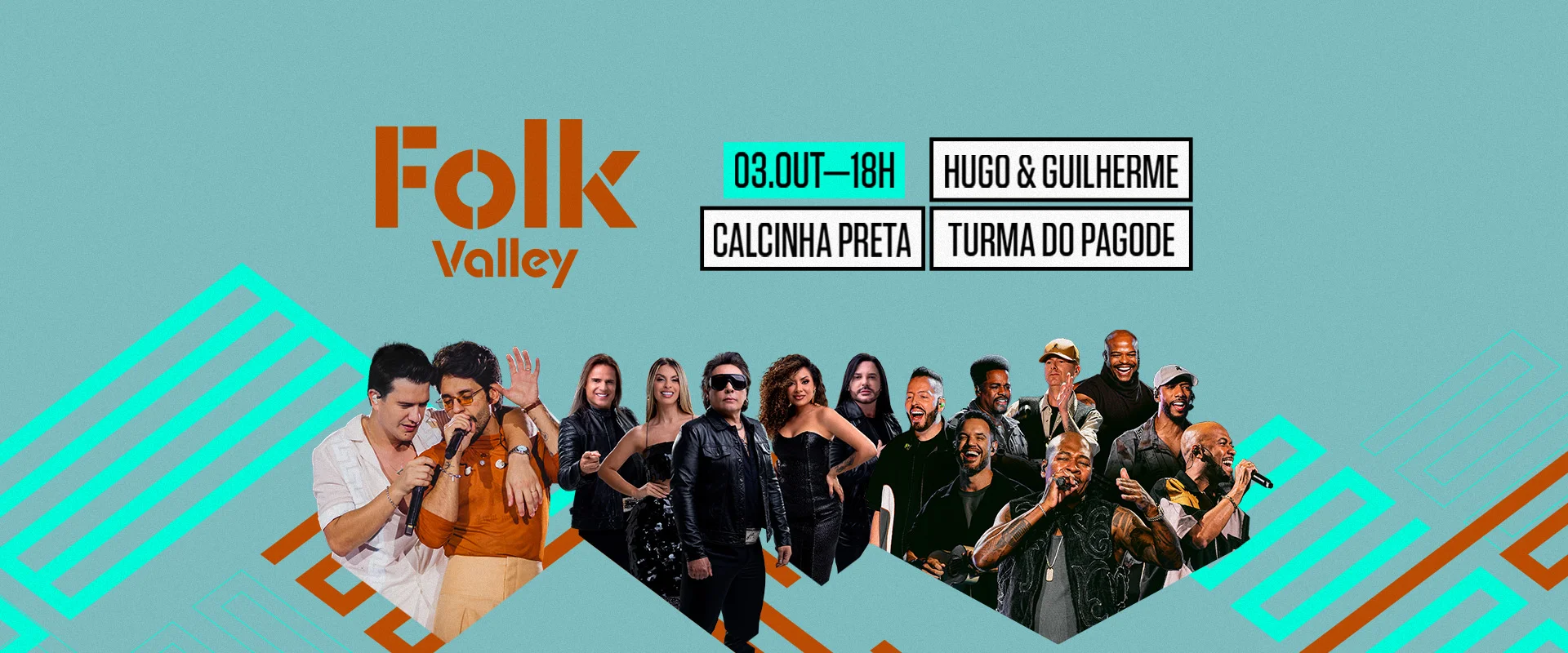 Folk Valley - Hugo e Guilherme / Calcinha Preta / Turma do Pagode