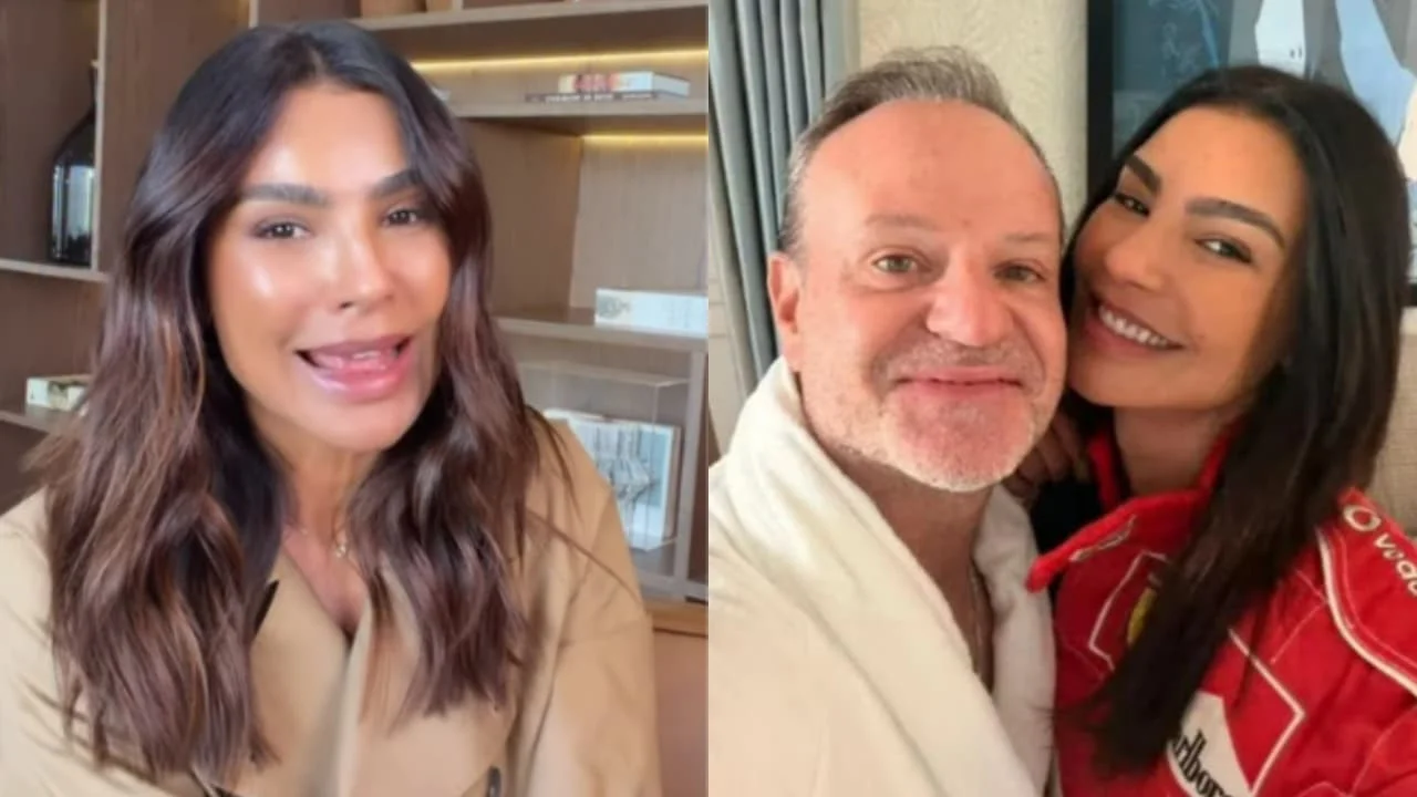 Cíntia Chagas quebra o silêncio sobre fim do namoro com Rubens Barrichello: “Ele é um fofo”